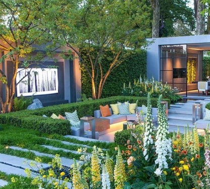 美式别墅花园设计的风格表达方式